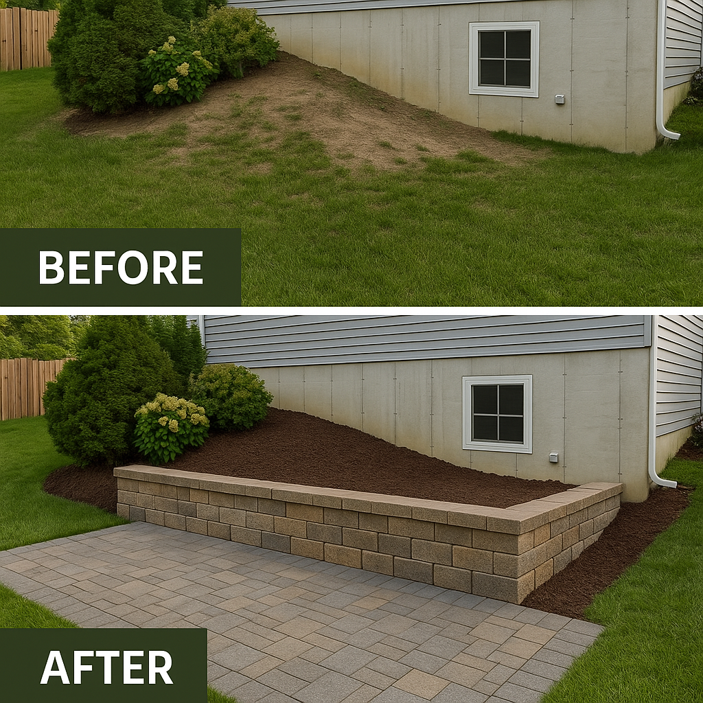 Before and after transformation